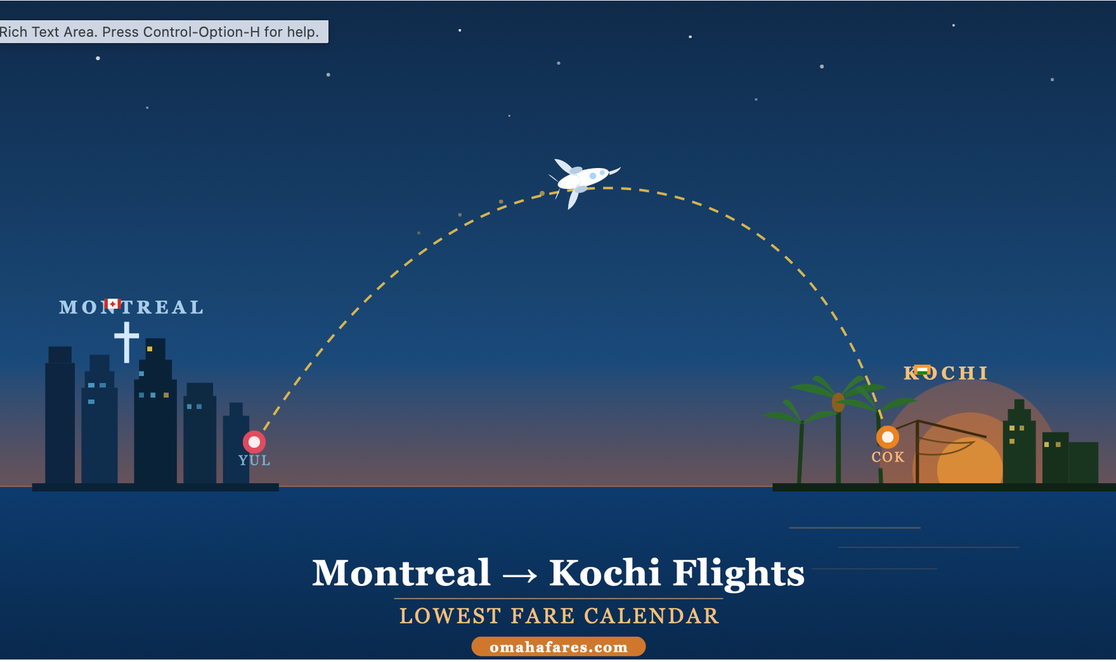 Montreal to Kochi Flights