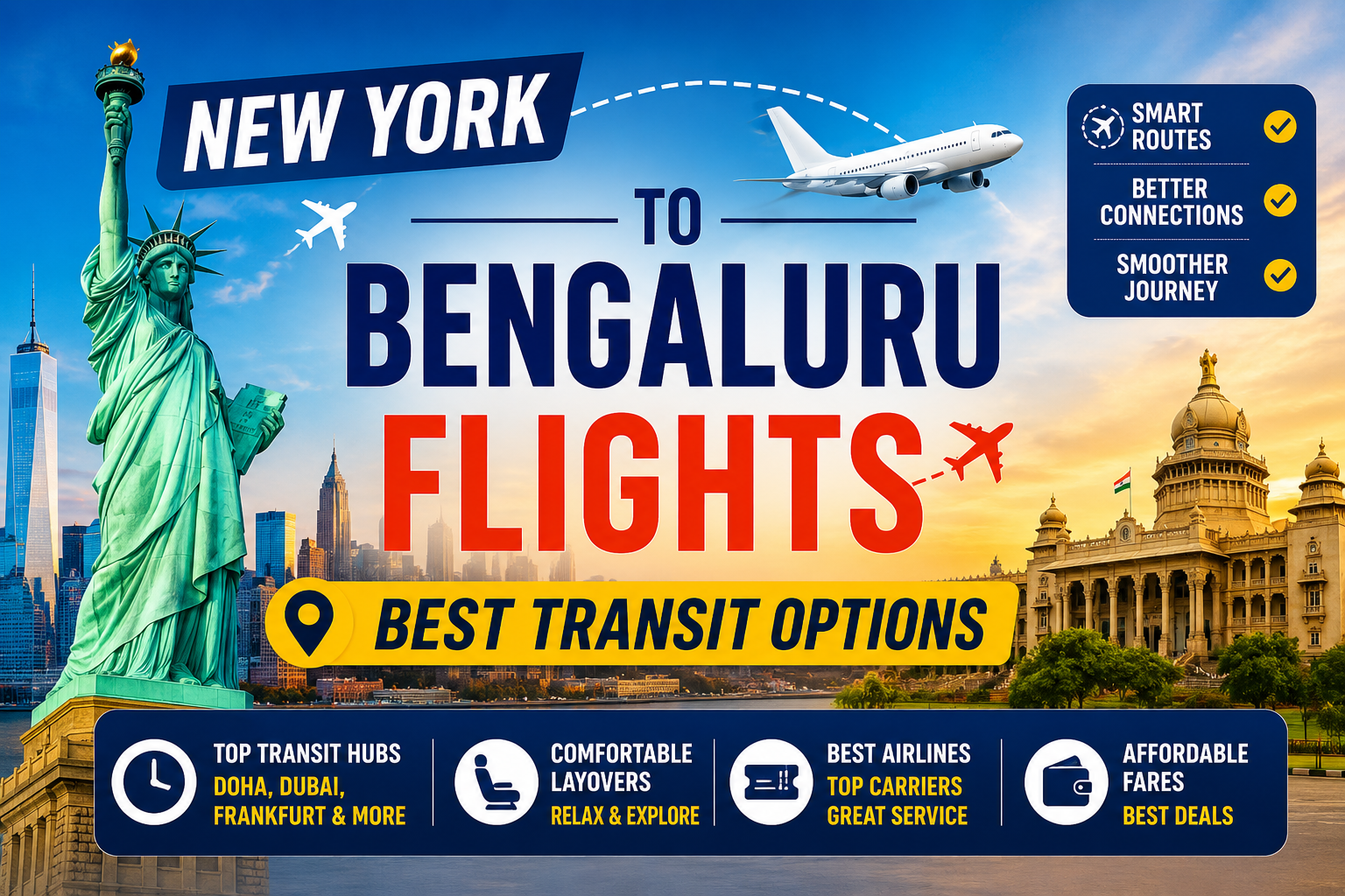 New York to Bengaluru Flights